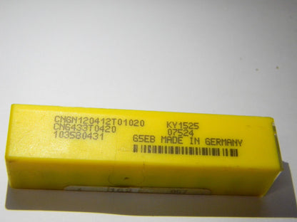 Kennametal Ceramic Turning Inserts CNG433T0420 Grade KY1525 Qty 10 1557651