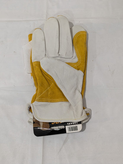 Tillman Top Grain/Split Cowhide Double Palm Driver Gloves Size XL 1464XL