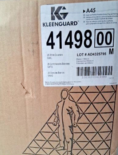 KleenGuard Disposable Coveralls Liquid & Particle Protection 5-6XL QTY25 41498
