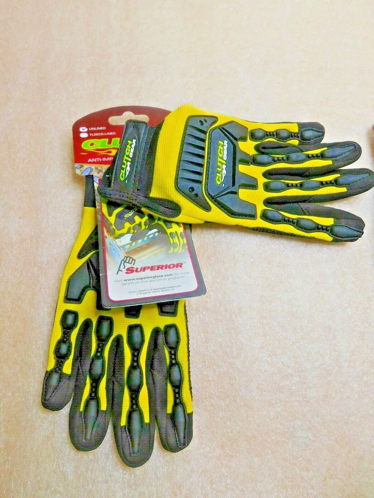 Superior Glove Clutch Gear Anti-Impact Mechanics Gloves Small Qty 2 MXVSB/S