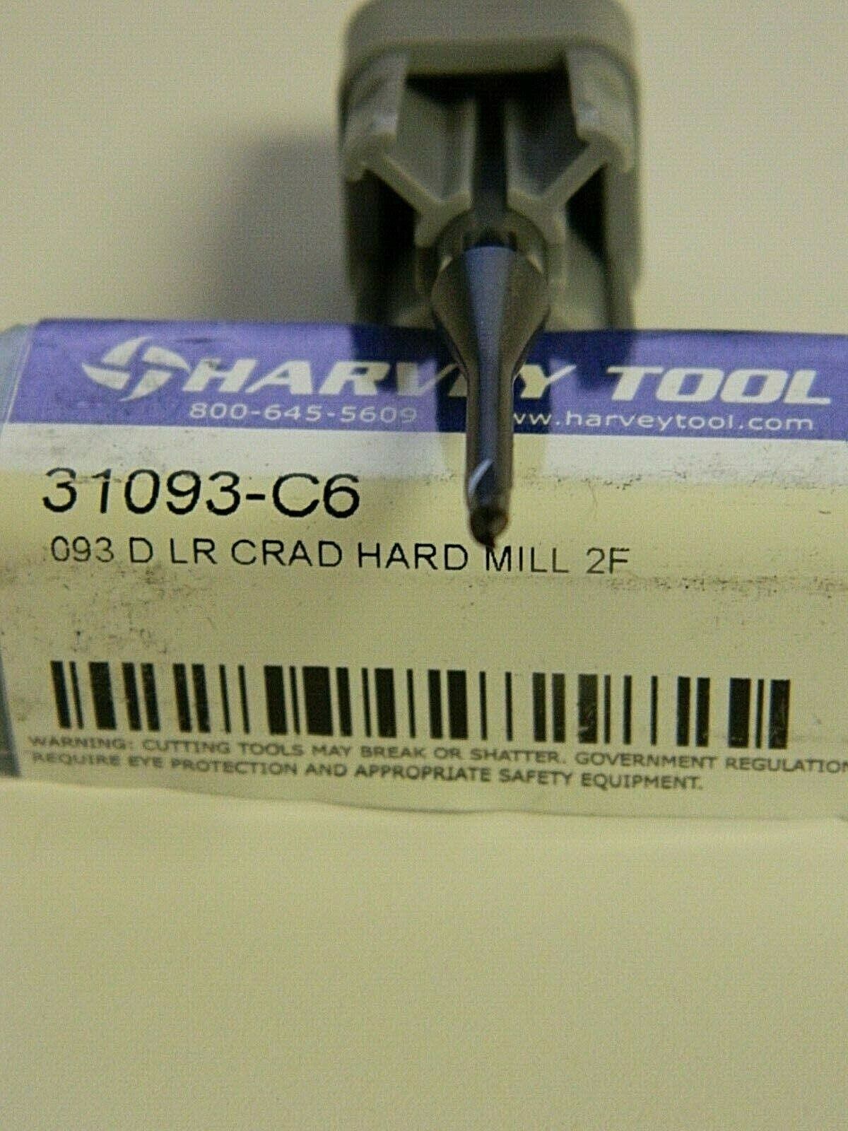 Harvey LOC0  .0740. 2 FL Corner Radius & Corner Chamfer End Mills 31093-C6