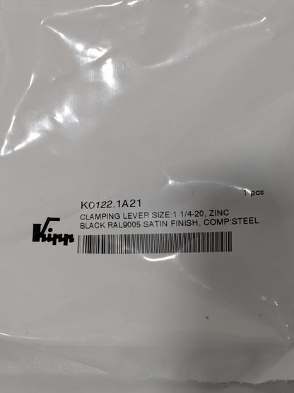 KIPP Adjustable Clamping Handle 1/4-20 Thread, Die Cast Zinc Qty 8 K0122.1A21