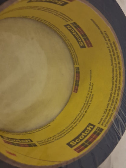 Scotch Rubber Adhesive Blue Packing Tape 48mm Wide 50M Long qty6 7100024277