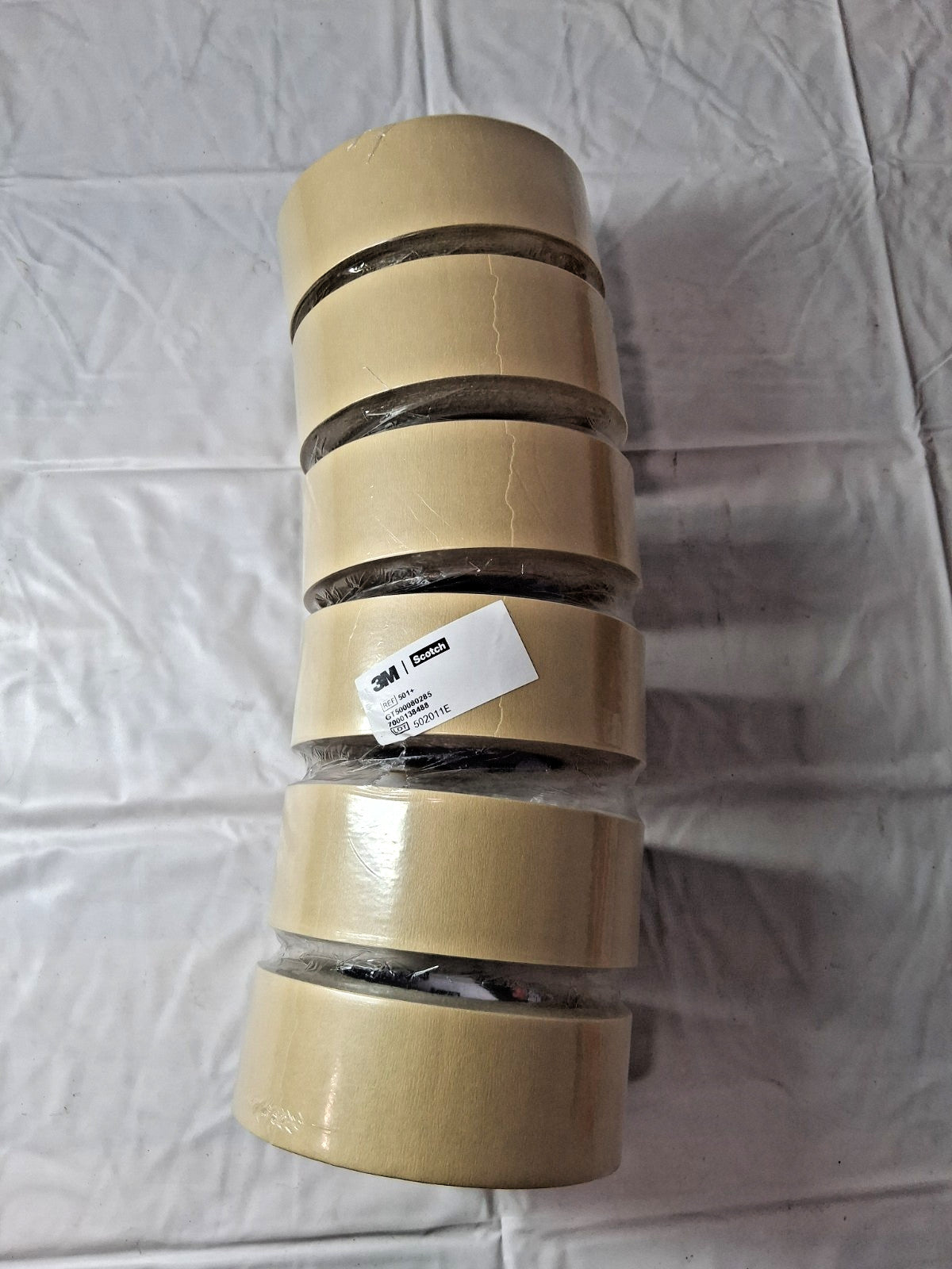 3M Masking Tape QTY6 48 mm Wide 55 m Long 7.3 mil Thick Tan 7000138488