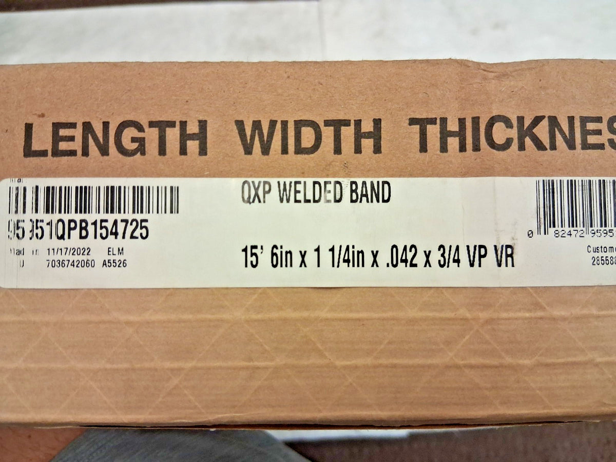 Lenox Welded Bandsaw Blade 15Ft 6" Long x 1-1/4" Wide x 2 to 4 TPI 95951QPB15472