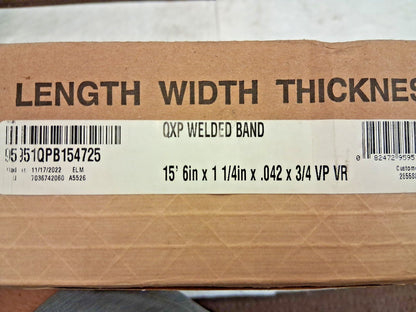 Lenox Welded Bandsaw Blade 15Ft 6" Long x 1-1/4" Wide x 2 to 4 TPI 95951QPB15472