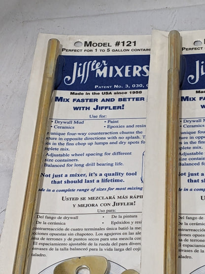 Jiffler Mixer 3-1/2" Qty 3 No. 121