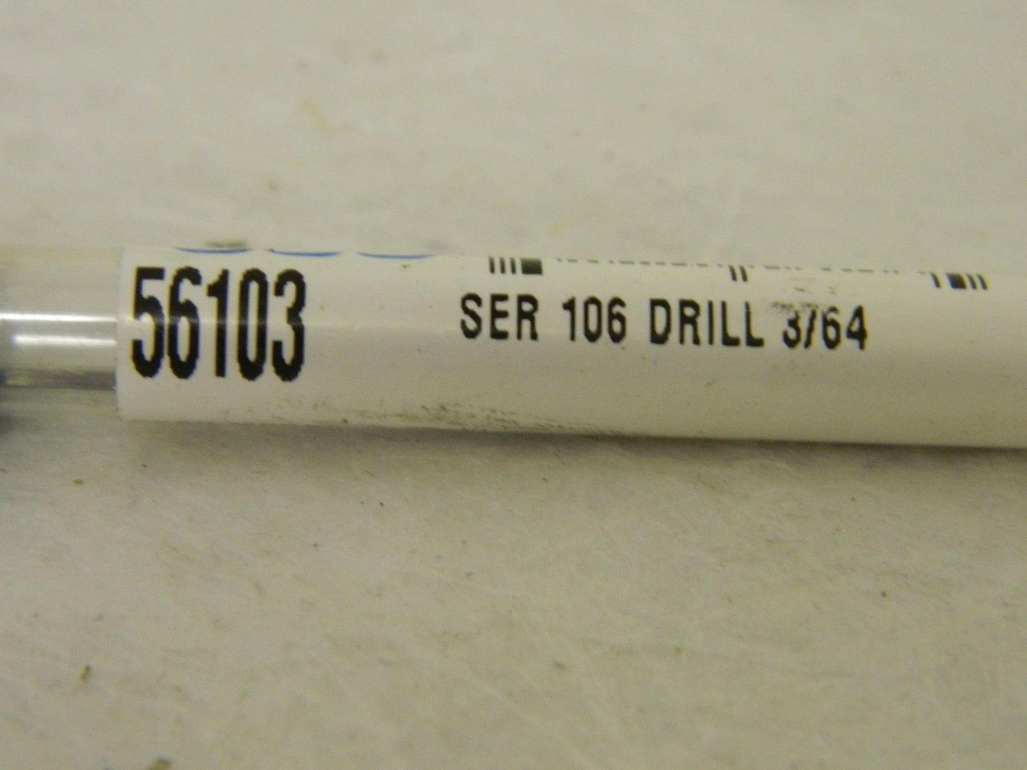 SGS Solid Carbide Straight Flute Drill Bit 3/64" x 1/2" 140°  56103
