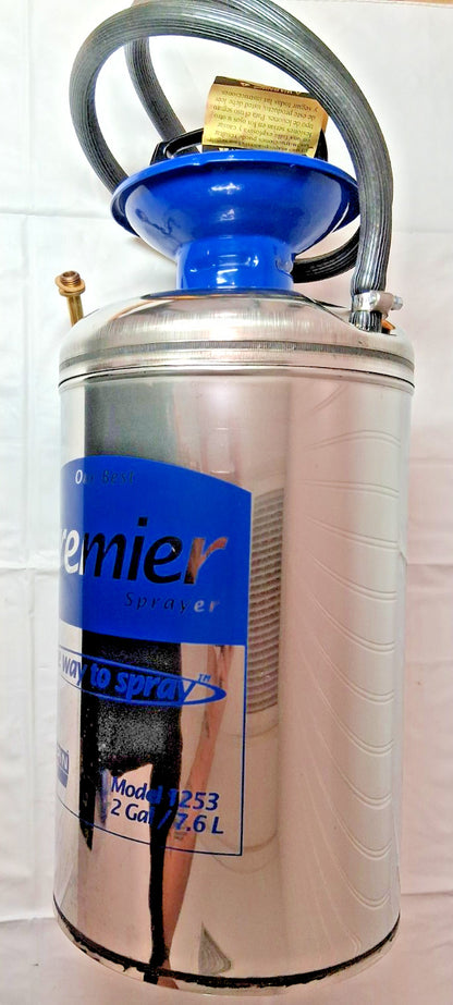 Chapin Stainless Steel Tank 2 Gal Garden Hand Sprayer Wide Mouth Reinforce 1253