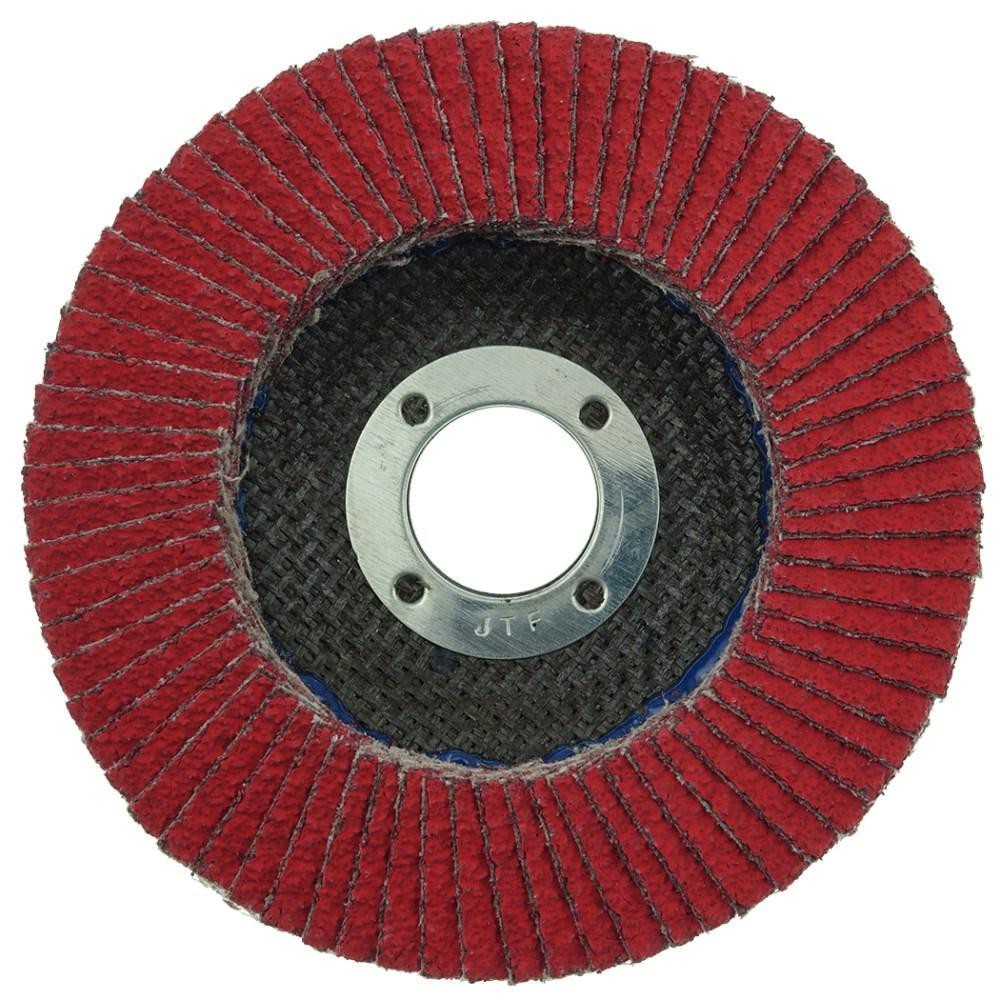 Weiler Flap Disc: 4-1/2" Dia, 7/8" Hole, Ceramic Alumina, Type 29 box of 10