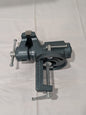 WILTON Bench Vise: 4" Jaw Width, 2" Throat Depth Clamp-On Base, Swivel 63247