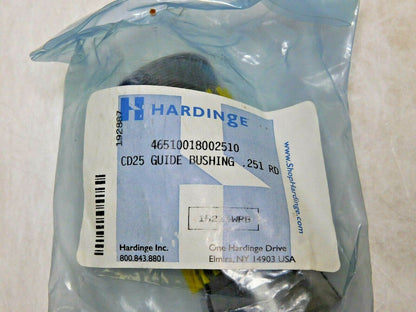 Hardinge Round Swiss Guide Bushing Carbide-Lined 0.251" 46510018002510