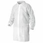 KIMBERLY-CLARK White Polypropylene Disposable Lab Coats QTY50 40104
