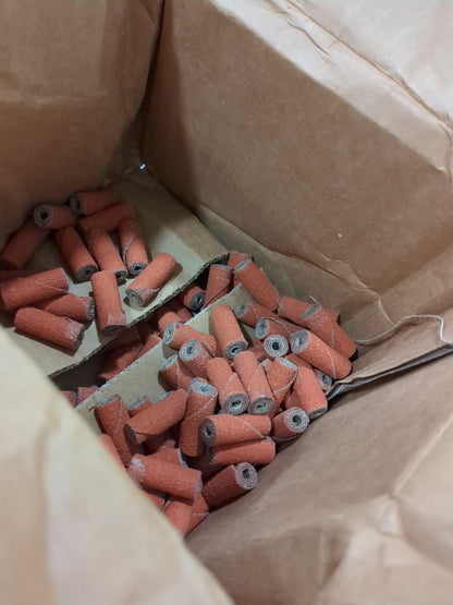 3M approx 100ct Straight Cartridge Roll: 3/8" Dia, 80 Grit, Ceramic 7100122978