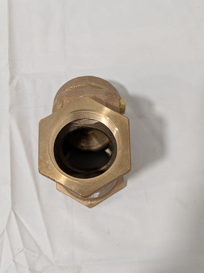 NIBCO Check Valve: 1-1/2" Pipe Y-Pattern, FNPT x FNPT, 200 WOG NL7300C