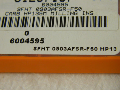 Hertel Carbide Milling Insert SFHT0903AFSRF50 HP135M QTY 10 6004595