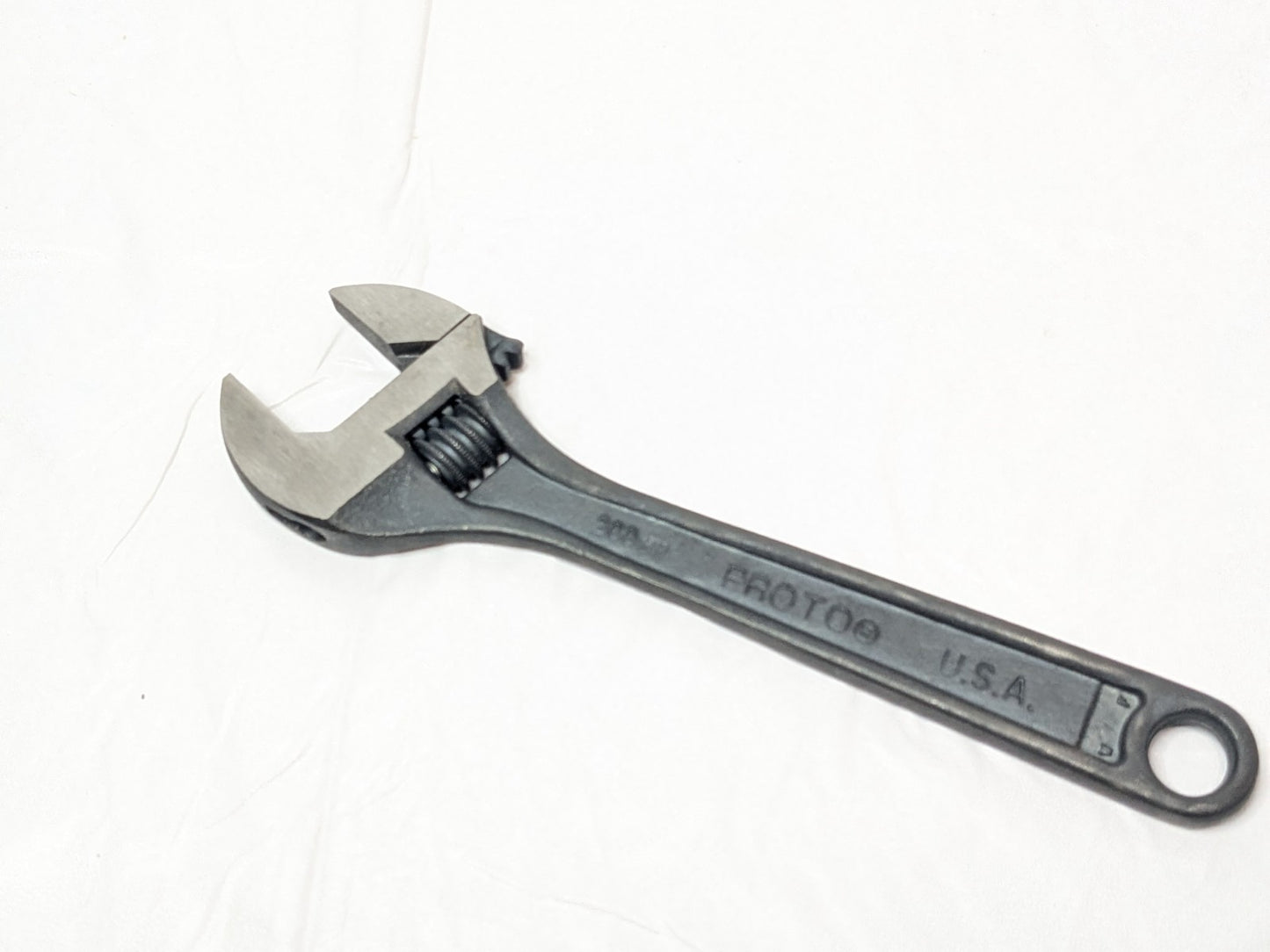 Proto Protoblack Non-Insulated Adjustable Wrench 1-1/8" Jaw Cap X 8" OAL J708S