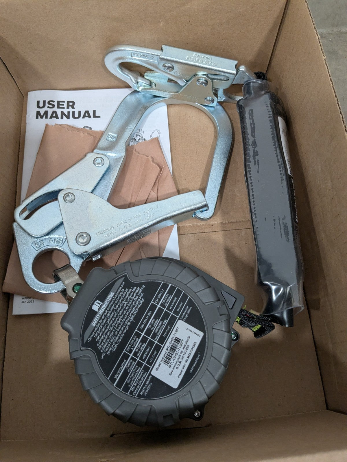 Miller Fall Limiter: 420 lb, 11.000' Line MTL-OHW1-01/11FT
