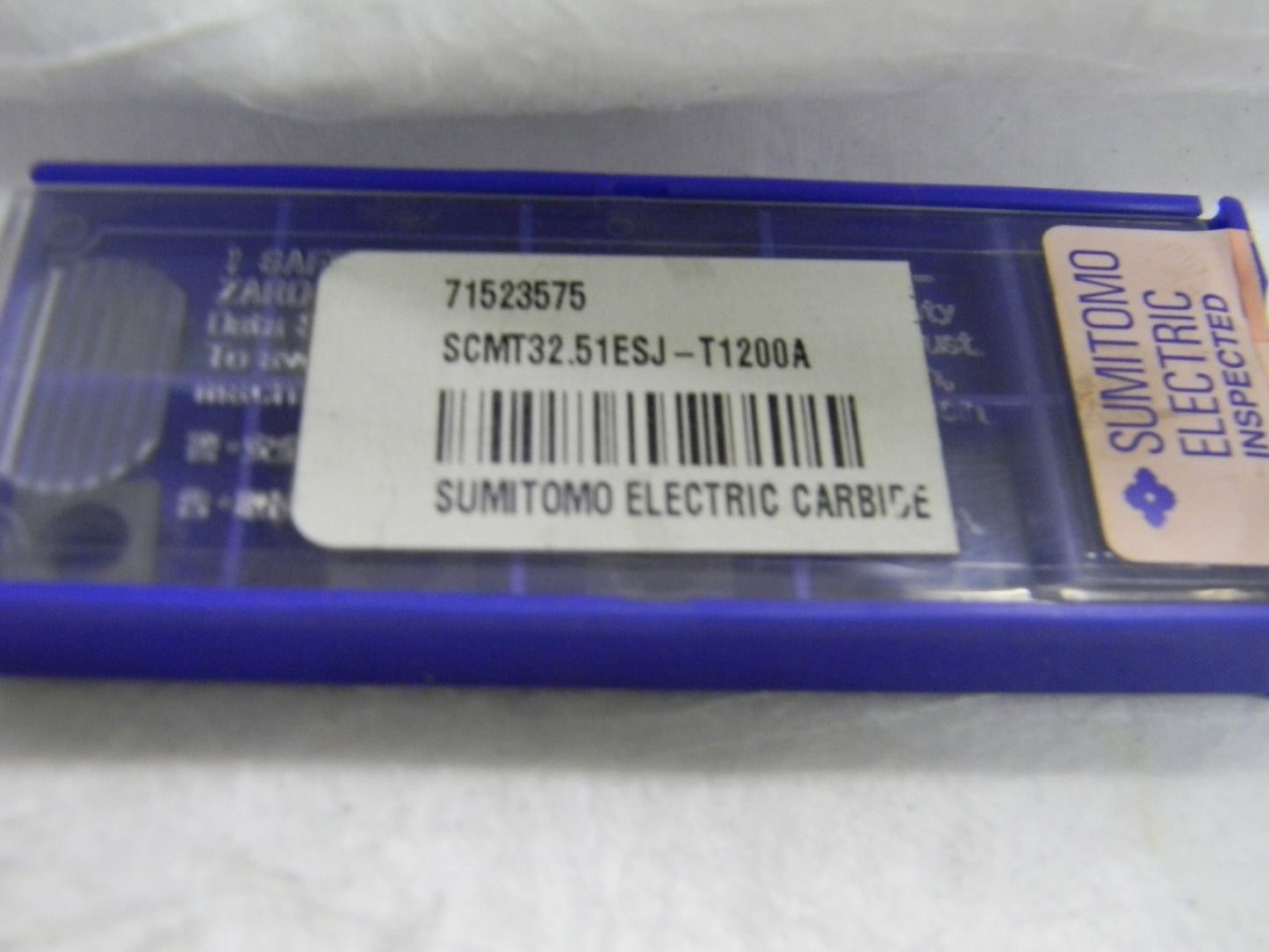 Sumitomo SCMT32.51 ESJ T1200A Grade Cermet Turning Insert QTY 10 19CAW7B