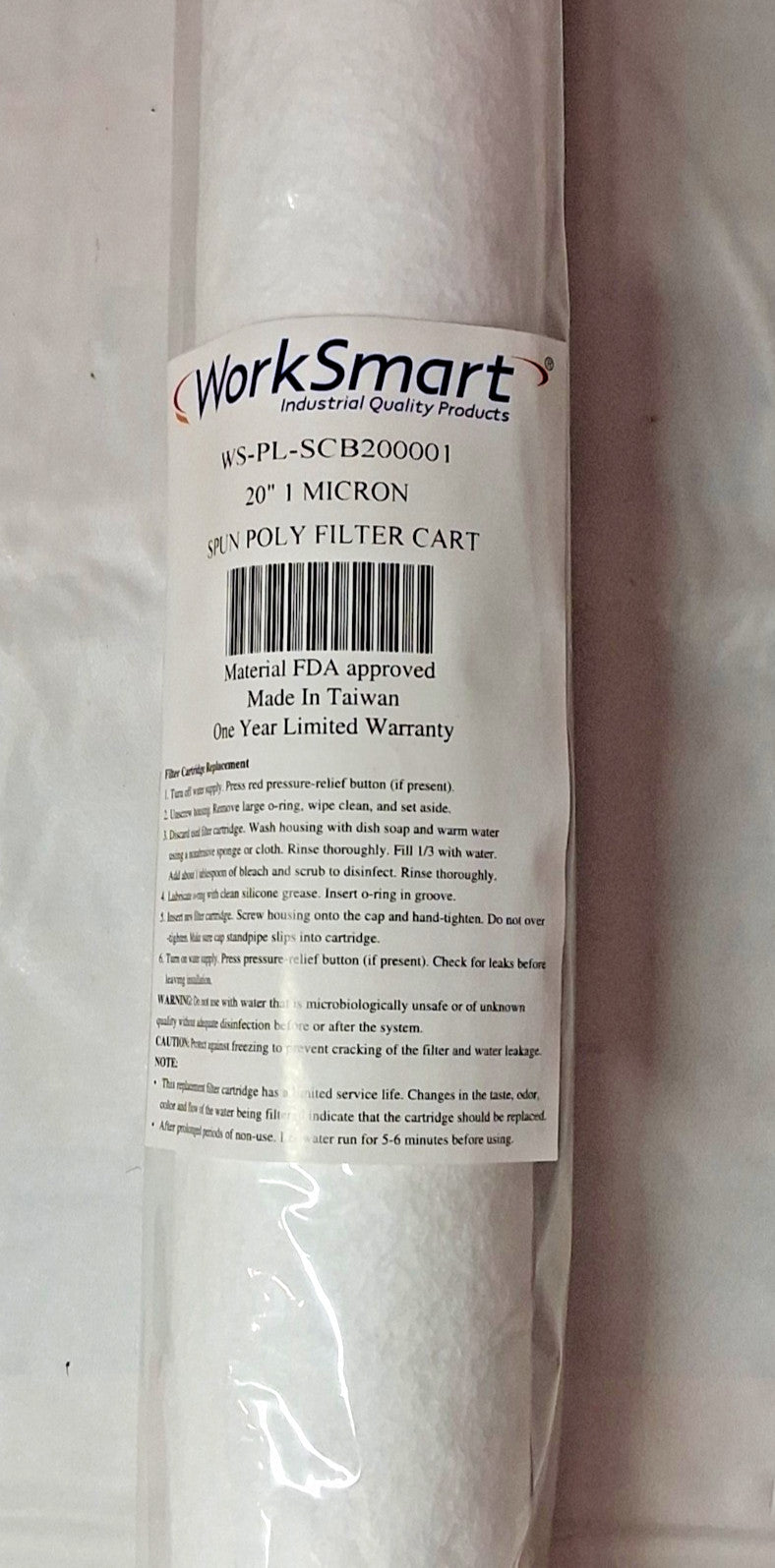 QTY 22 Polypropylene Plumbing Cartridge Filters WS-PL-SCB2000001