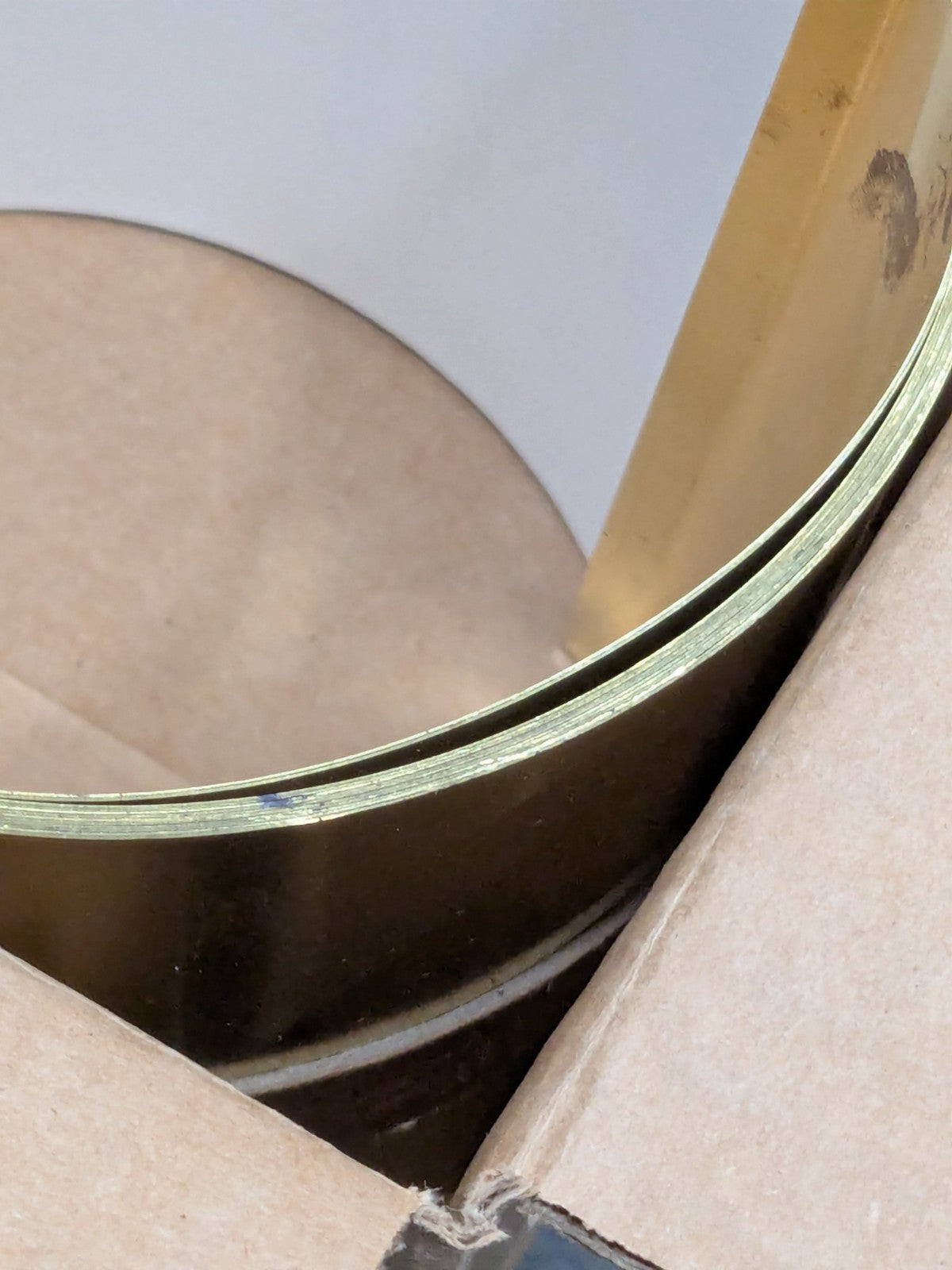 Trinity Metal Shim Stock: Roll, 0.0200" Thick, 100" L, 6" W, 260 Brass M-BBN-20