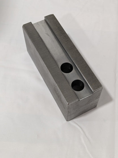 Dillon Soft Lathe Chuck Jaw: Serrated 2" OAW, 2.5" OAH, 5-1/2" OAL KW12B-5.5L