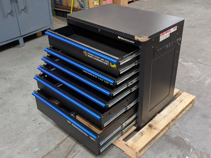 Montezuma 6 Drawer Tool Box Roller Cabinet 36" W. x 24" D. Scratch N Dent