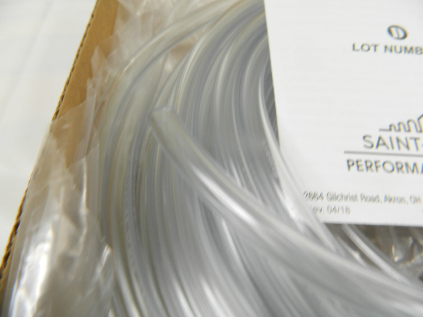 Tygon Tube 3/16" ID x 5/16" OD, 1/16" Wall Thickness, Approx. 50' Long, 547469