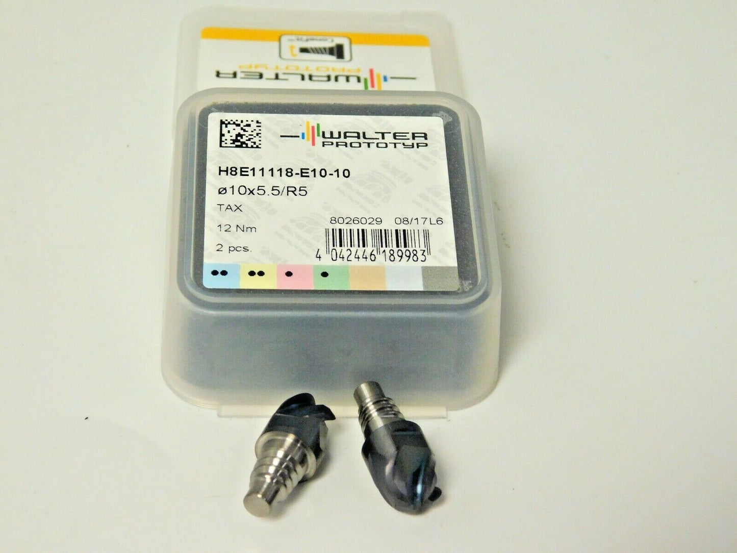 Walter Carbide Ball Nose Milling Tip Inserts H8E11118-E10-10 Qty 2 5627127