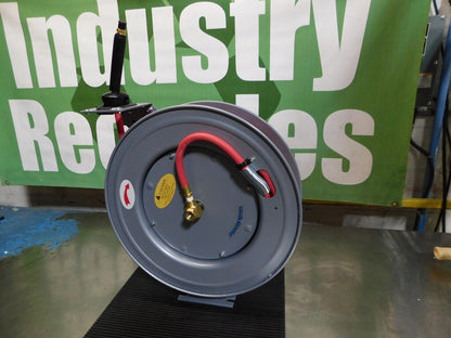 PRO-SOURCE Hose Reel with Hose: 3/8"IDx75' Spring Retractable 2810037510PRO