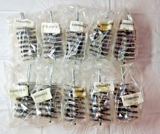 Qty10 Stainless Steel Helical Power Tube Brush 2.375" Dia 1/2-12" 83100054