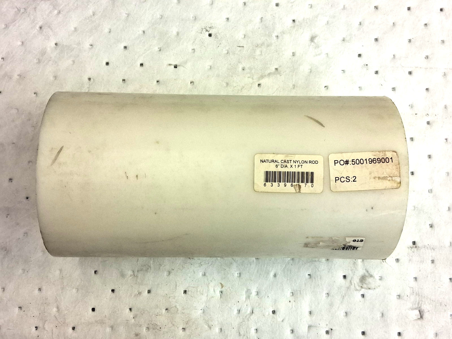 Pro Natural Cast Nylon Rod 6" dia x 1ft Long 5508091