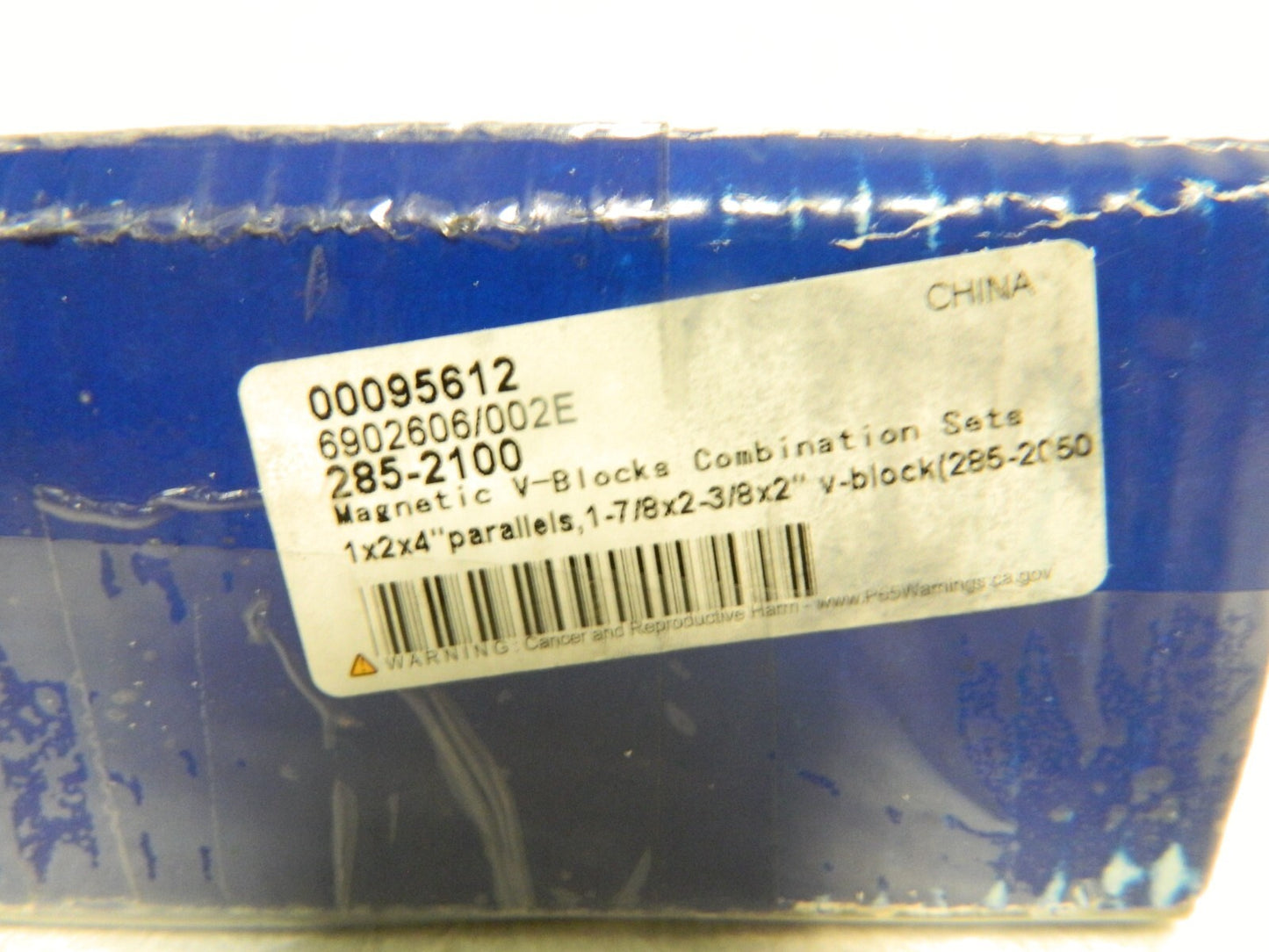 Pro 1-5/16" Max Capacity 90° Angle Hardened Steel V-Block Set of 2 285-2100