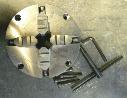 Pratt Manual Lathe Chuck: 4 Jaws, 9.84" Dia, Independent 1014400