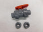 Nibco Chemtrol Ball Valve 3/4" Model D Universal End Corzan CPVC/EPDM U51TB