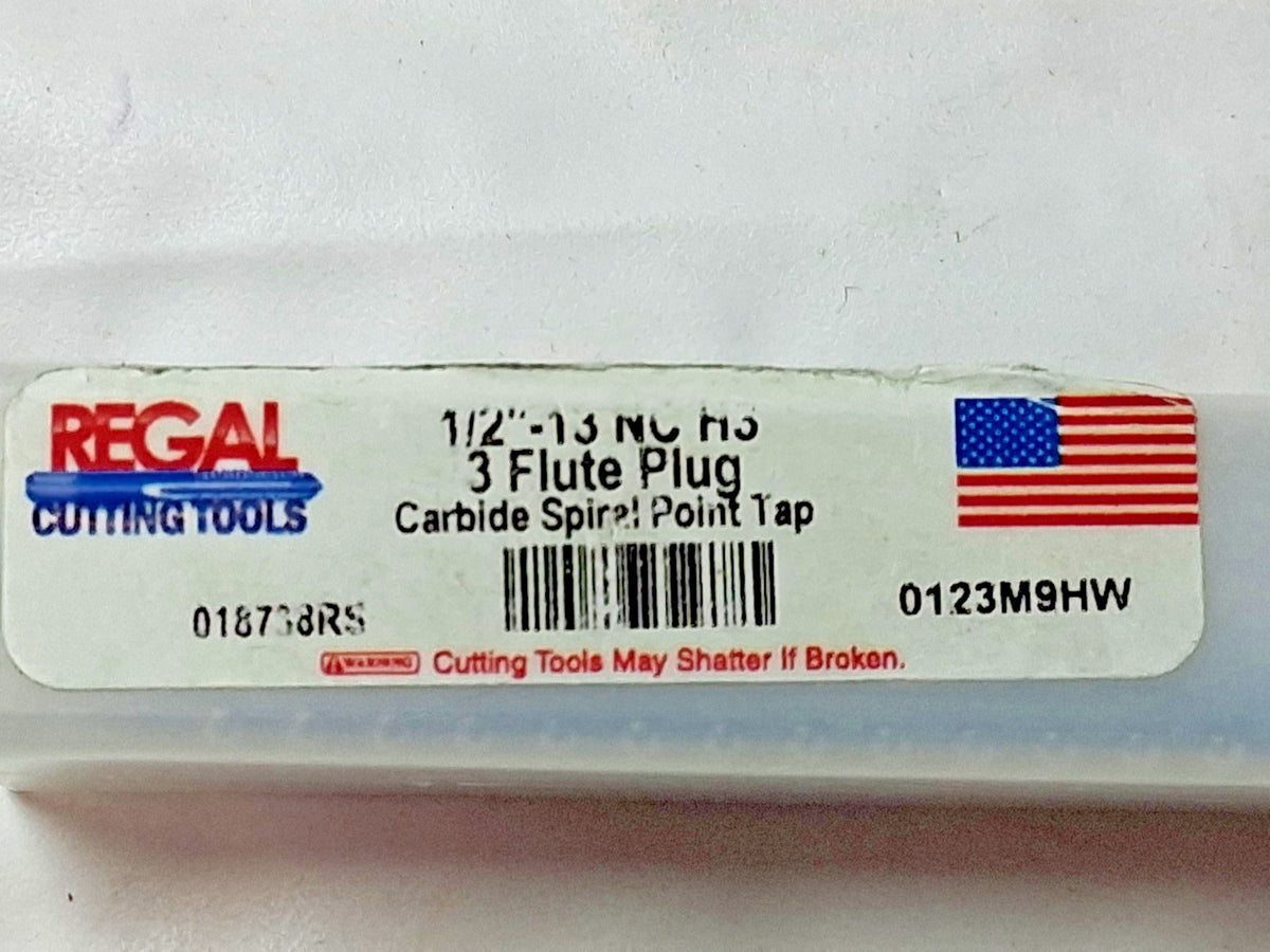 Regal Cutting Tools Plug Chamfer Spiral Point Tap 1/2-13 UNC 3FL 018738RS