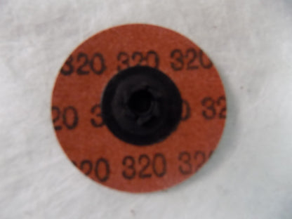 Merit  2" Dia 320 Grit Aluminum Oxide Quick Change Disc QTY 100  0883416105