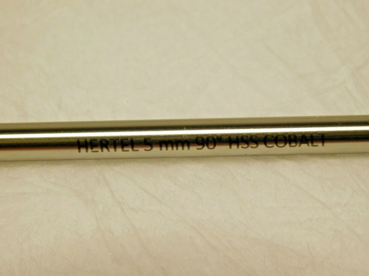 Hertel Cobalt Spotting Drills 5mm Body Diam x 4-3/4" OAL 90° Qty 3 62793963