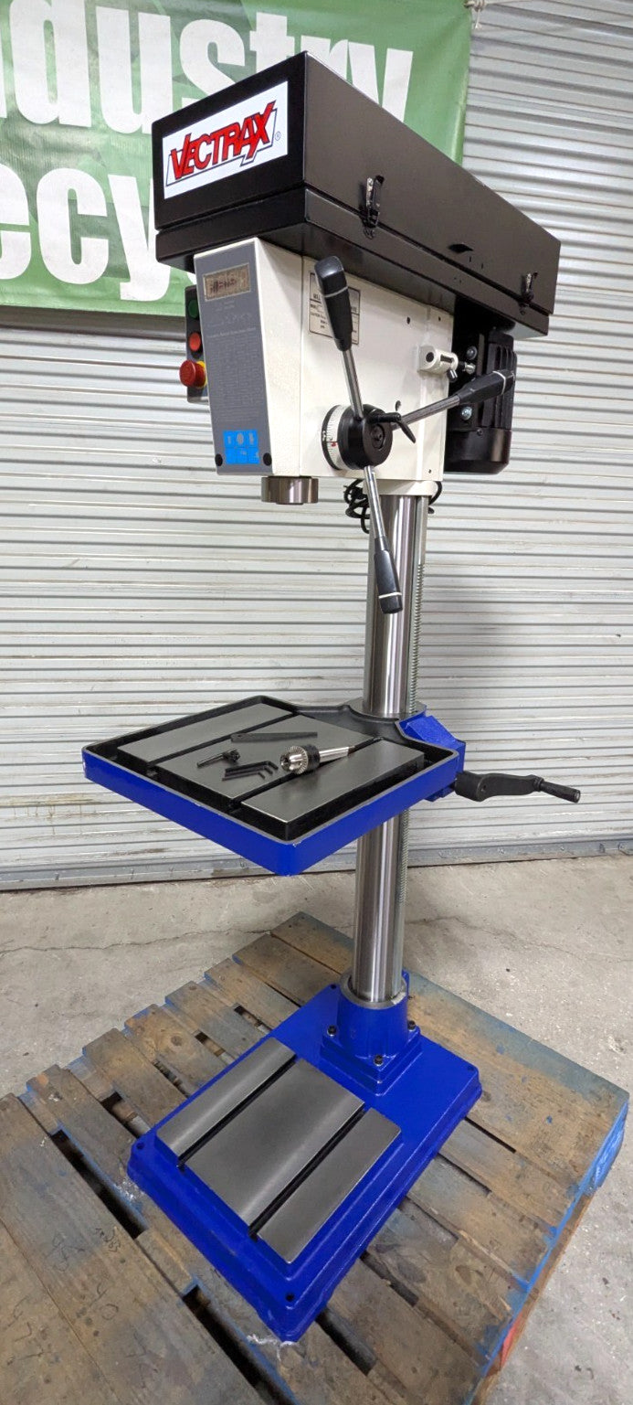 Vectrax 20" Variable Speed Drill Press  3MT  1HP  115V  RF-19V  *Scratch & Dent*