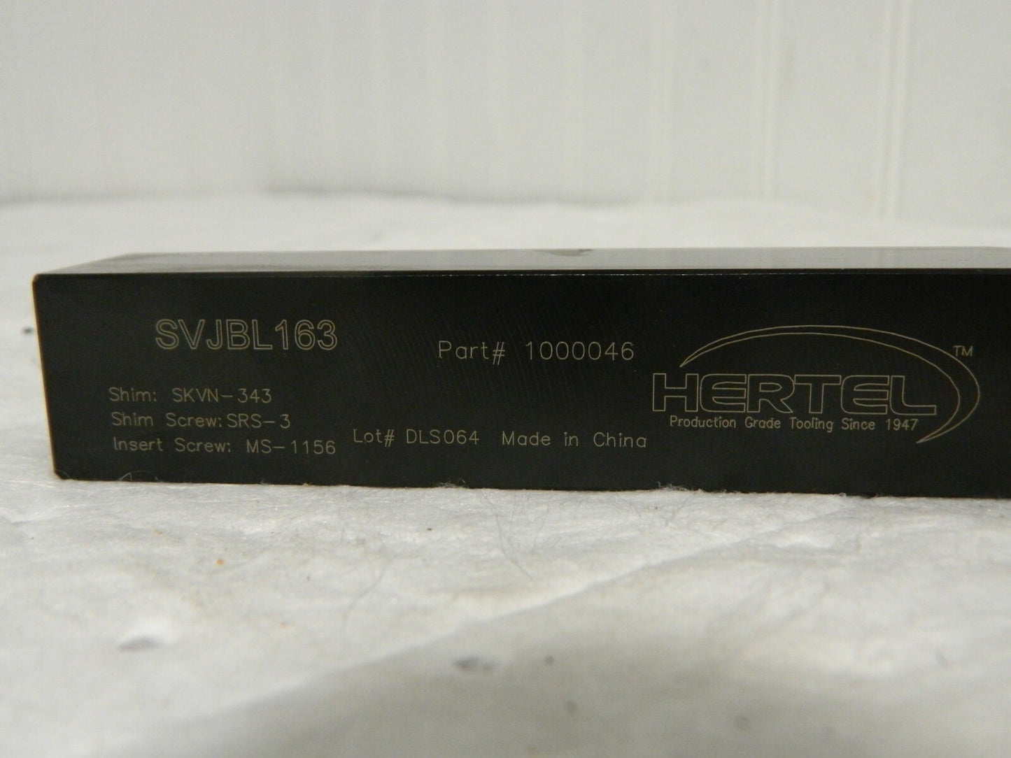 Hertel Left Hand Neutral Rake Indexable Turning Toolholder 1000046