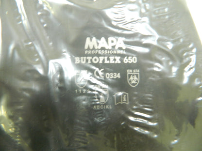 MAPA 650 BUTOFLEX Chemical Resistant Waterproof Gloves Size 9 Qty 2 Pairs 650319