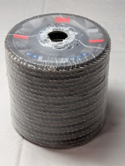 (10) 3M Flap Disc: 4-1/2" Dia, 7/8" Hole, 40 Grit, Ceramic Alumina 710