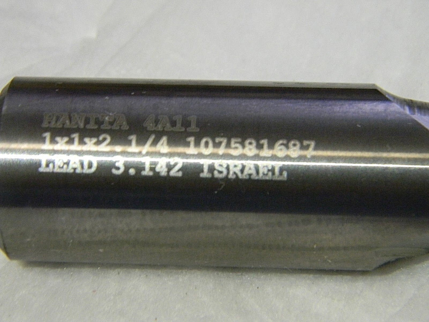 Hanita 1" x 1" x 2-1/4" x 5" 2 Flute Ball Nose Carbide End Mill  4A1125008
