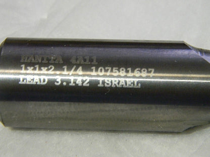 Hanita 1" x 1" x 2-1/4" x 5" 2 Flute Ball Nose Carbide End Mill  4A1125008