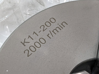 3-Jaw Self-Centering Manual Lathe Chuck 8" Dia Plain Back Mount K11-200 429-3008