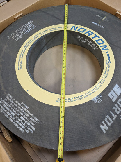 Norton Surface Grinding Wheel 42" Dia. 6" Thick 20" Hole 865 RPM