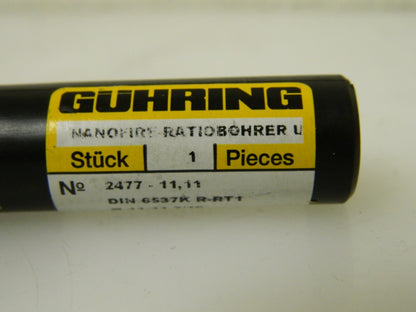 Guhring Solid Carbide Ratio Drill 140° Point 79.00mm OAL #9024770111100