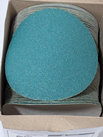 3M 5" Dia PSA Disc: 40 Grit, Aluminum Oxide Qty 100 7010363745