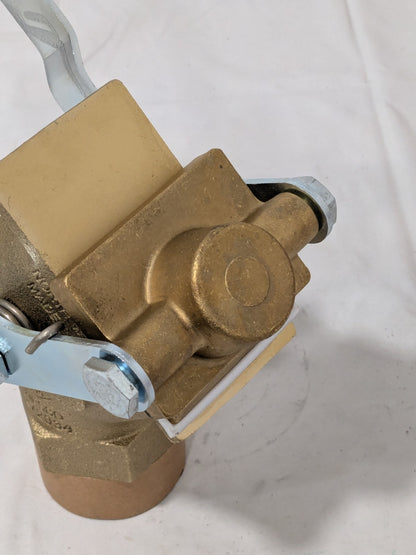 Wesco 2" Brass Rigid Drum Gate Valve, Self Closing 272034