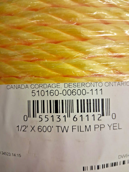 Orion Cordage Construction 3 Stran Twisted Rope 60lb Capacity 510160-00600-111